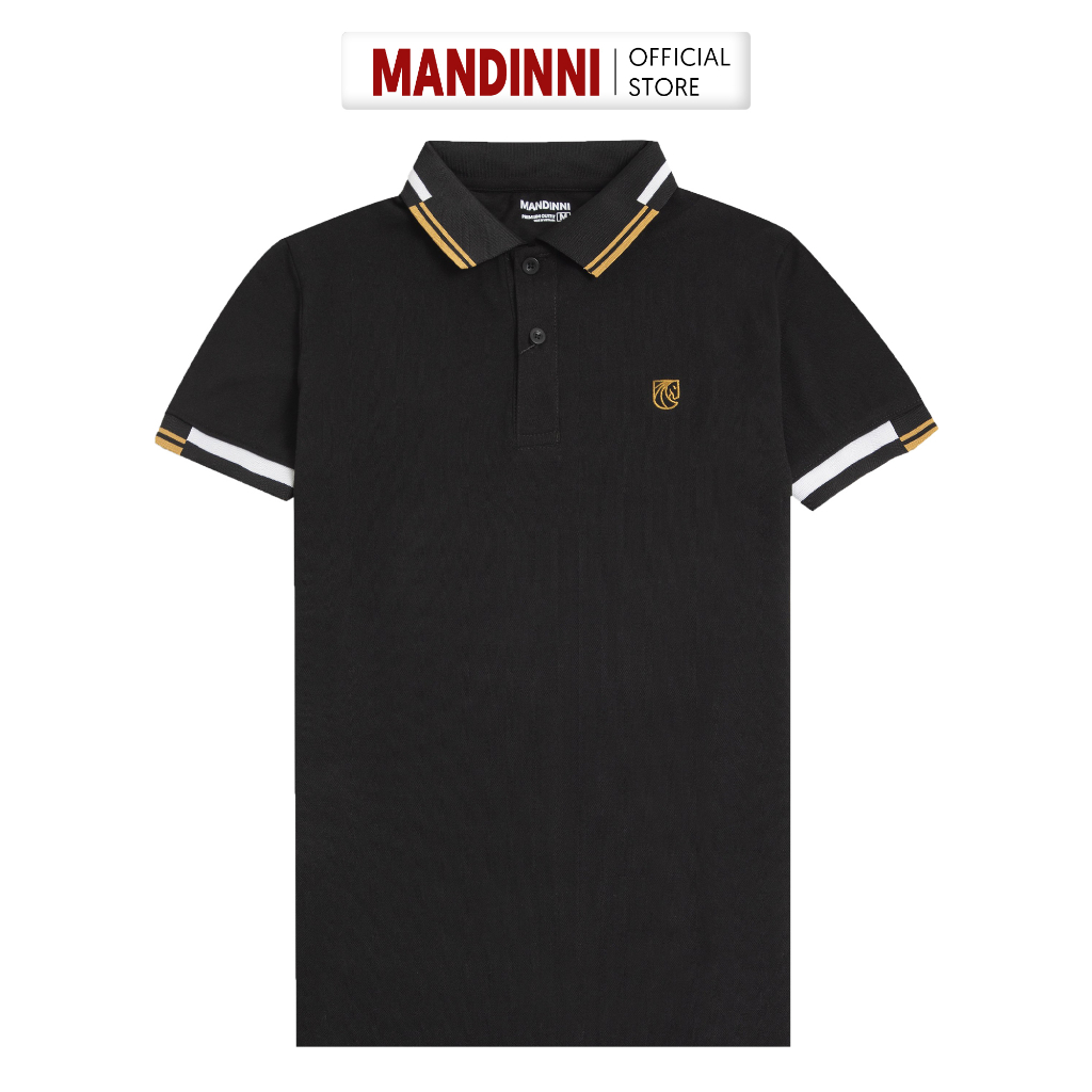 Áo thun có cổ Polo FED Mandinni chất liệu thun cotton dệt chéo thoáng mát, thấm hút mồ hôi