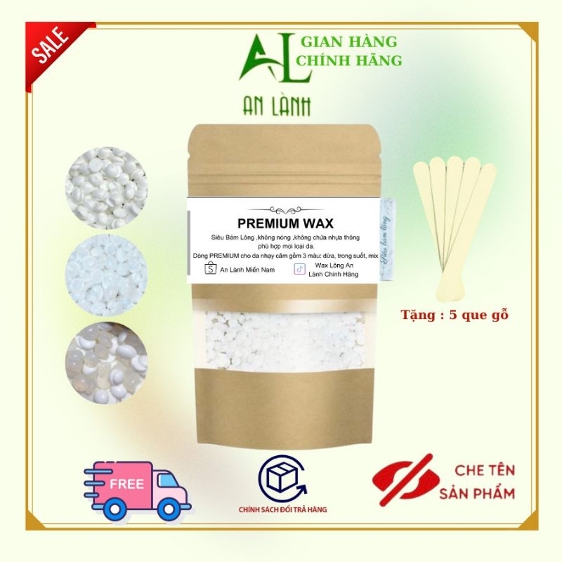 Sáp wax nóng cao cấp 100gr ( dừa , trong & mix dừa trong)