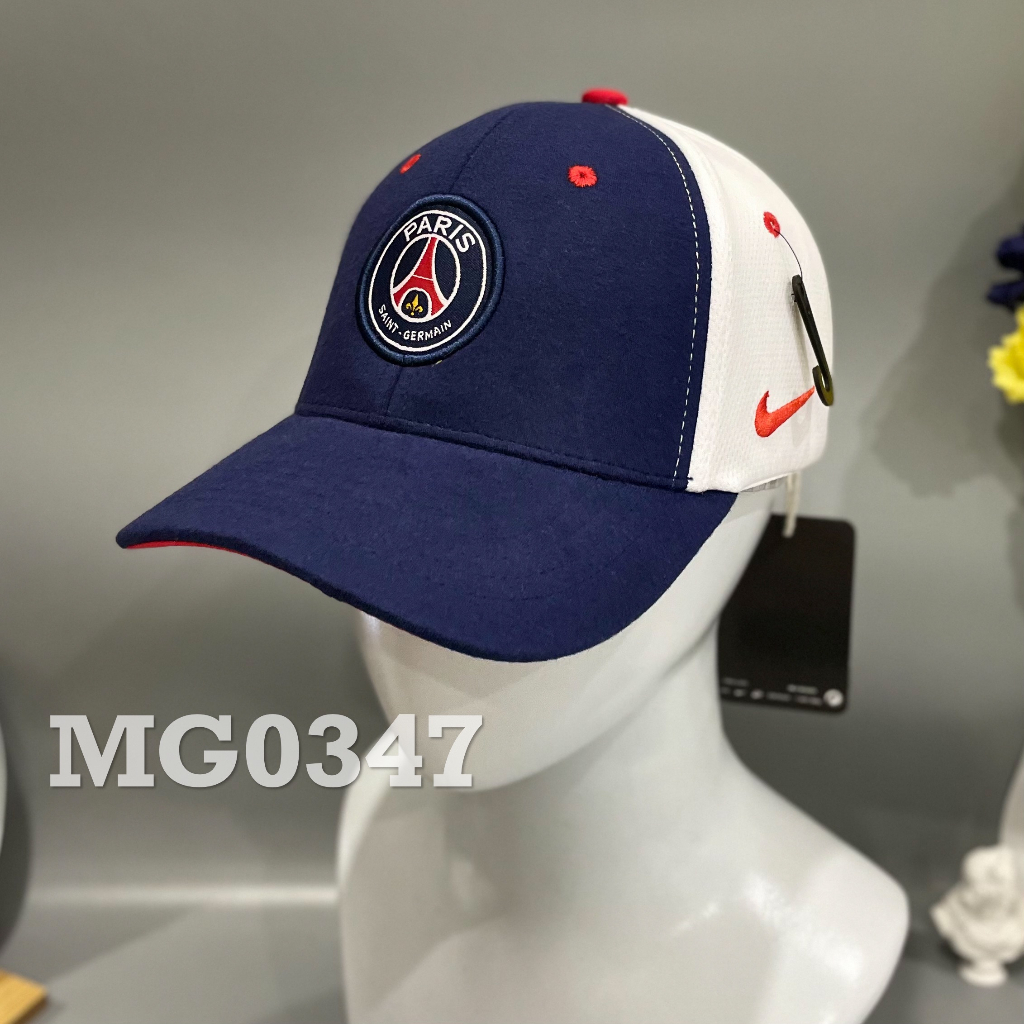 Nón kết Mũ lưỡi trai thể thao bóng đá PSG nam nữ cao cấp màu xanh trắng MG0347