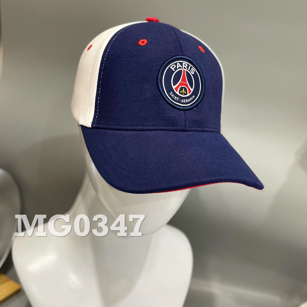 Nón kết Mũ lưỡi trai thể thao bóng đá PSG nam nữ cao cấp màu xanh trắng MG0347