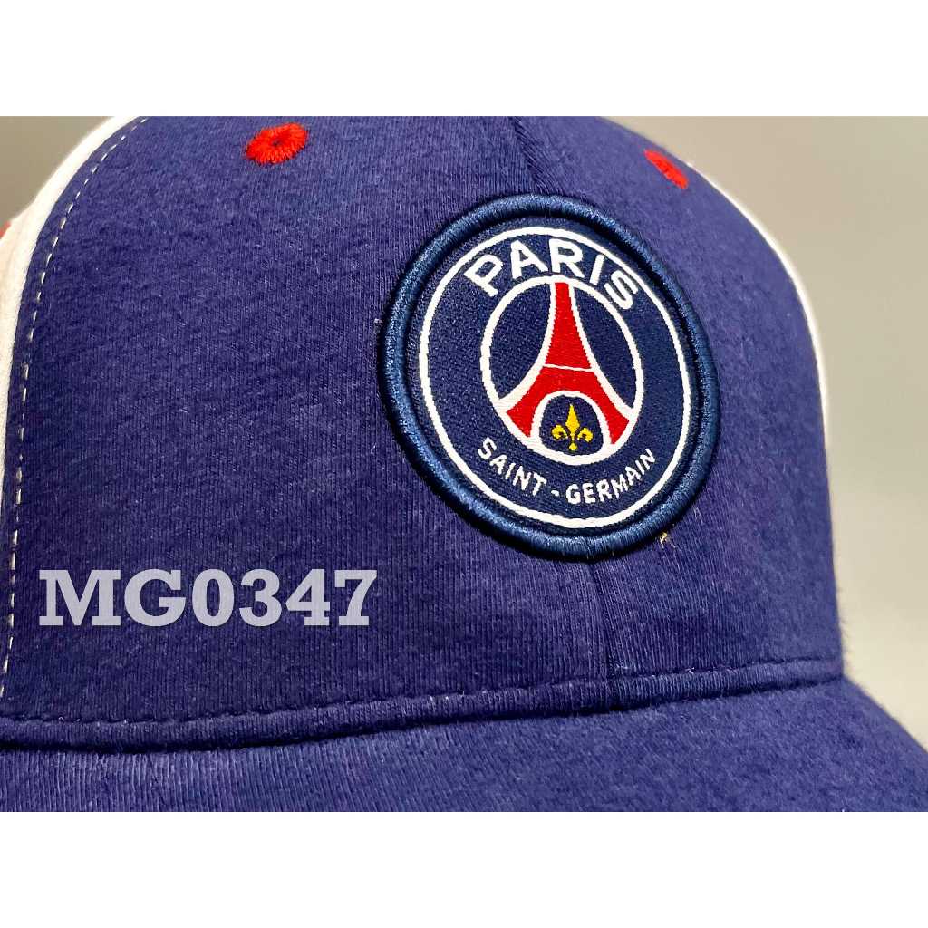 Nón kết Mũ lưỡi trai thể thao bóng đá PSG nam nữ cao cấp màu xanh trắng MG0347