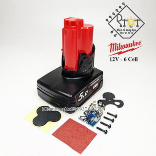 Vỏ mạch pin Milwaukee 12V 6 cell Li-ion