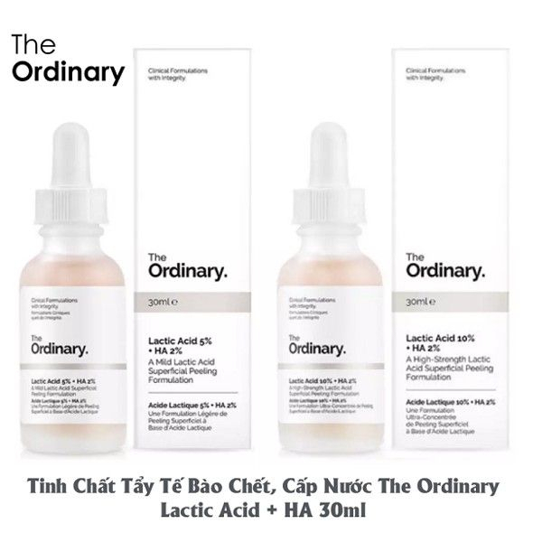 Serum Sáng da giảm thâm Lactic Acid 5% / 10% + HA - The Ordinary 30ml