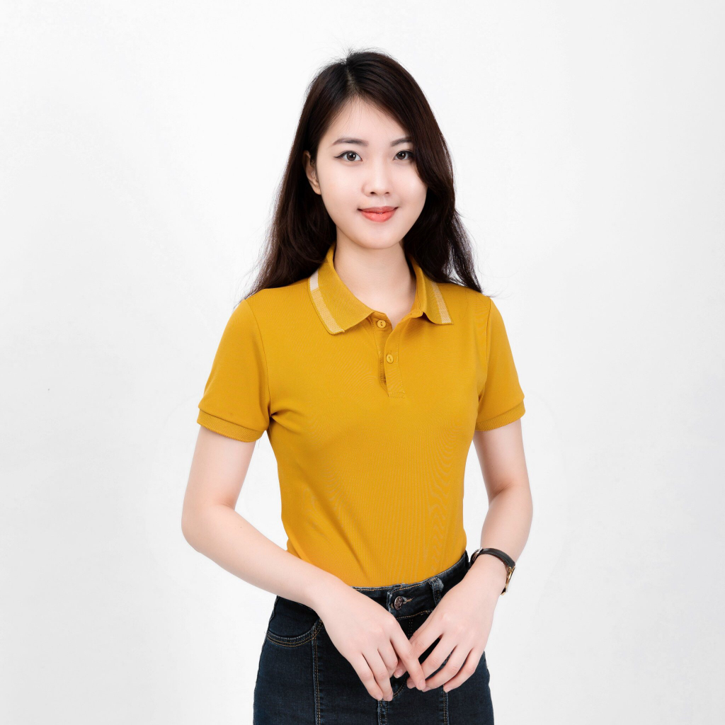 Áo Polo Thun Nữ Tay Ngắn Có Cổ Bẻ Công Sở Chất Vải Cá Sấu Cotton Co Giãn Mềm Mịn Thấm Hút Mồ Hôi