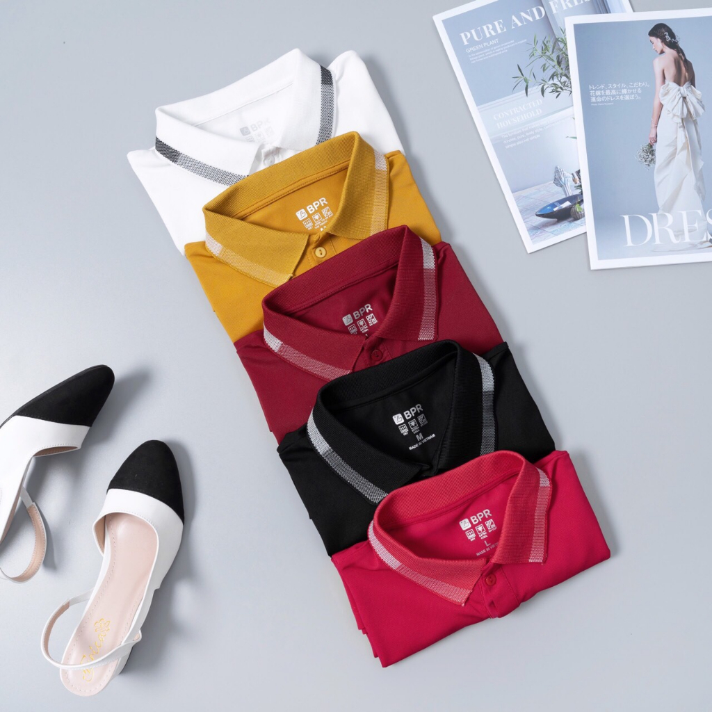 Áo Polo Thun Nữ Tay Ngắn Có Cổ Bẻ Công Sở Chất Vải Cá Sấu Cotton Co Giãn Mềm Mịn Thấm Hút Mồ Hôi