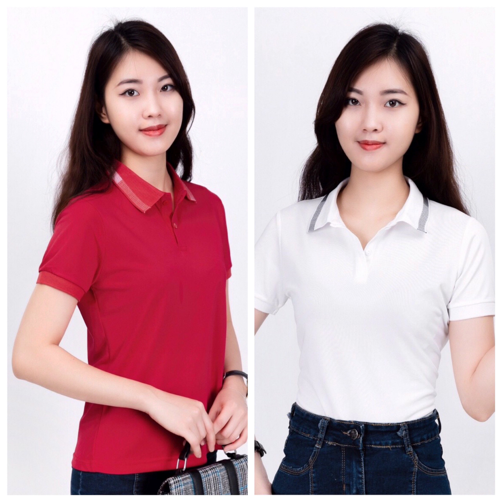 Áo Polo Thun Nữ Tay Ngắn Có Cổ Bẻ Công Sở Chất Vải Cá Sấu Cotton Co Giãn Mềm Mịn Thấm Hút Mồ Hôi