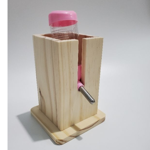 Giá Đỡ Bình Nước Bằng Gỗ Cho Lồng Nuôi Hamster Chinchilla Bọ Ú Nhím