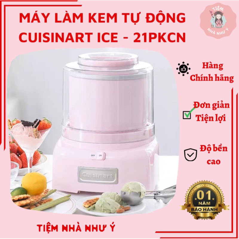 🧶 MÁY LÀM KEM MINI TỰ ĐỘNG CUISINART CHÍNH HÃNG BẢO HÀNH 12 THÁNG