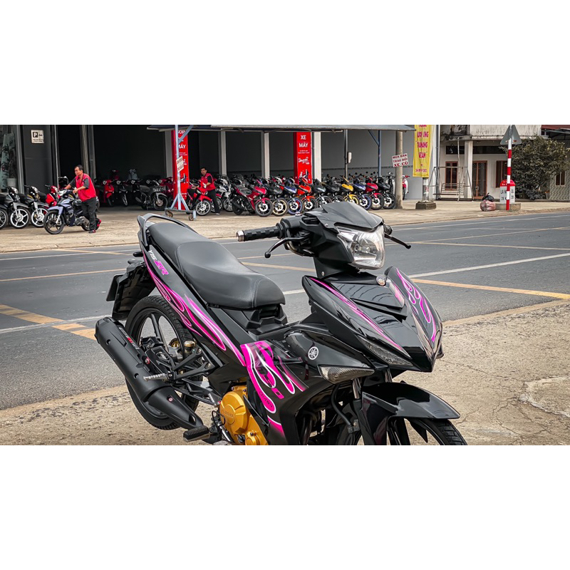 Tem Rời Exciter 150 mẫu Lửa Hồng Đen