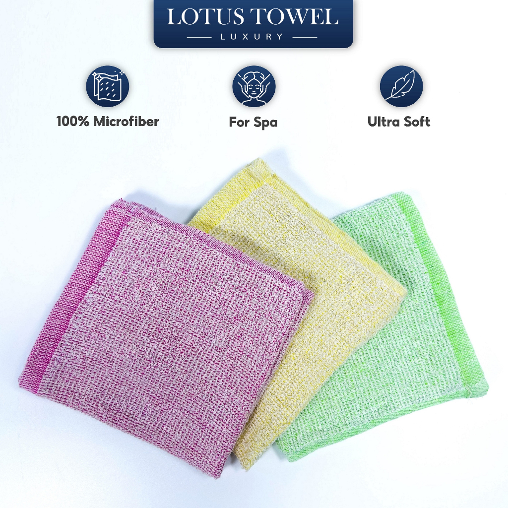 Khăn Lau Cao Cấp , 100% COTTON, siêu mềm mịn, thấm hút, dày dặn - LOTUSTOWEL