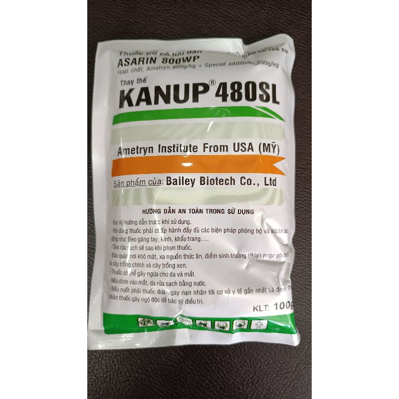 Thuốc trừ cỏ lưu dẫn ASARIN 800WP thay thế KANUP 480SL - gói 100g pha 1 bình