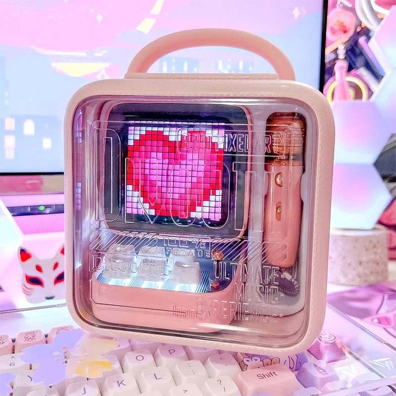 Loa bluetooth DIVOOM DITOO MIC 15w chính hãng. kết hợp micro karaoke và màn hình bàn phím