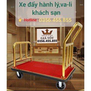 Xe đẩy hành lý chuyên dụng,xe đẩy vali khách sạn - Hàng nhập khẩu