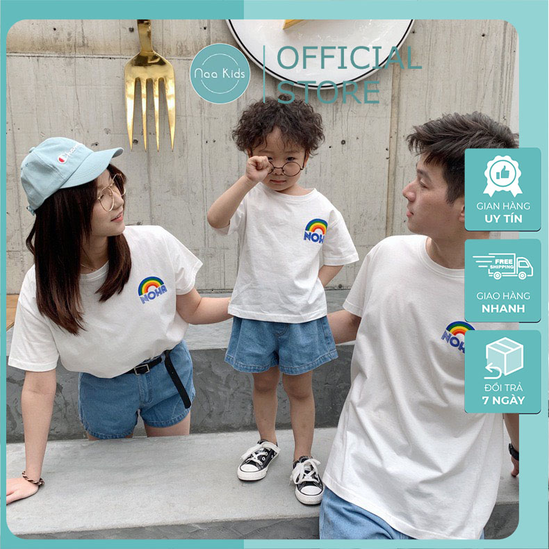 Áo gia đình 3 4 5 người , áo đôi mẹ bé , set gia đình cho ba mẹ và bé phong cách hàn quốc hàng qccc loại 1