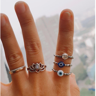 NHẪN EVIL EYE THIẾT KẾ freesize | HANDMADE | VALE.SOMETHINGBOHO