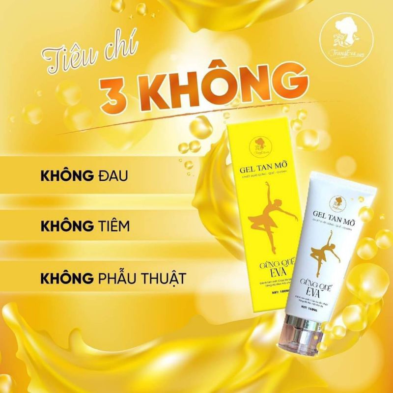 Gel tan mỡ gừng quế eva