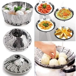 Vỉ hấp inox xoè .Khay hấp inox
