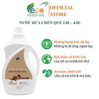 Nước rửa chén hữu cơ ECOCARE tinh dầu quế, nước rửa bát cho bé, an toàn da tay