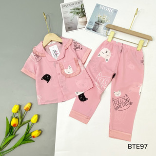 Bộ pizama Cộc dài cho bé gái bèo túi
