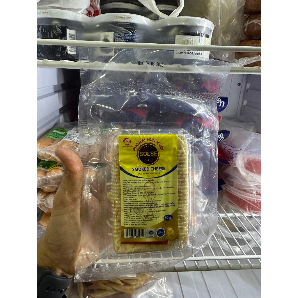 Phomai hun khói Solse , phomai kéo sợi sữa bò nhập khẩu Nga 50g