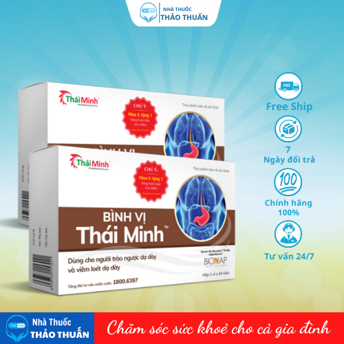 Bình Vị Thái Minh - Giảm Trào Ngược Dạ Dày, Hỗ Trợ Cải Thiện Và Giảm Thiểu Các Biểu Hiện Của Viêm Loét Dạ Dày