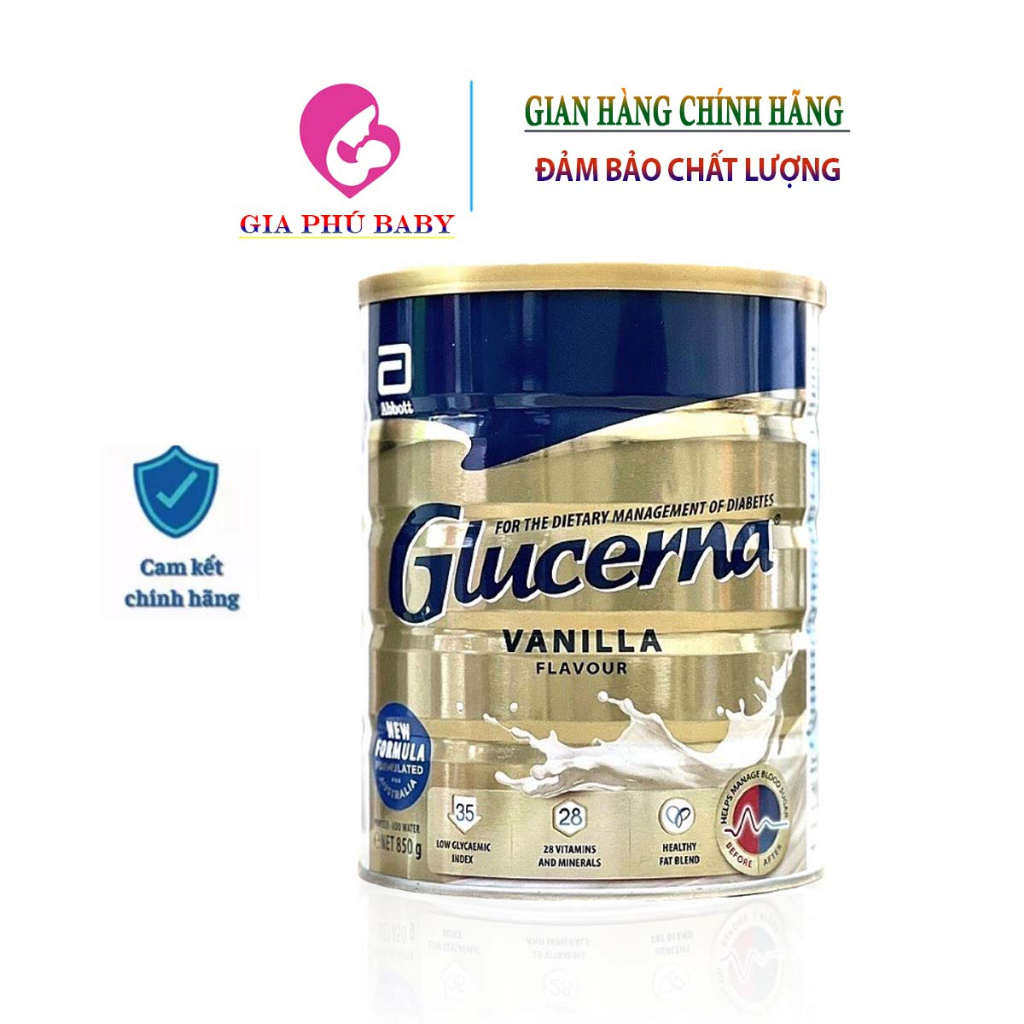 Sữa Glucerna Úc 850g dành cho người tiểu đường