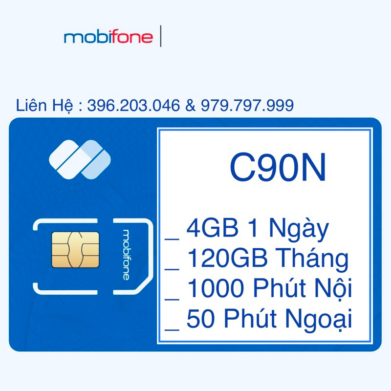 Sim C90N Giá Rẻ - Bảo Hành Nhân Viên Mobifone