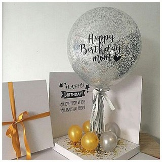 Miếng dán decal chữ Happy birthday trang trí jumbo, bobo, galaxy mừng sinh nhật, mừng thôi nôi