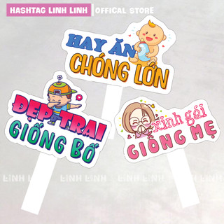 Hashtag cầm tay chụp ảnh sinh nhật, Biển cầm tay chụp ảnh, trang trí sinh nhật.