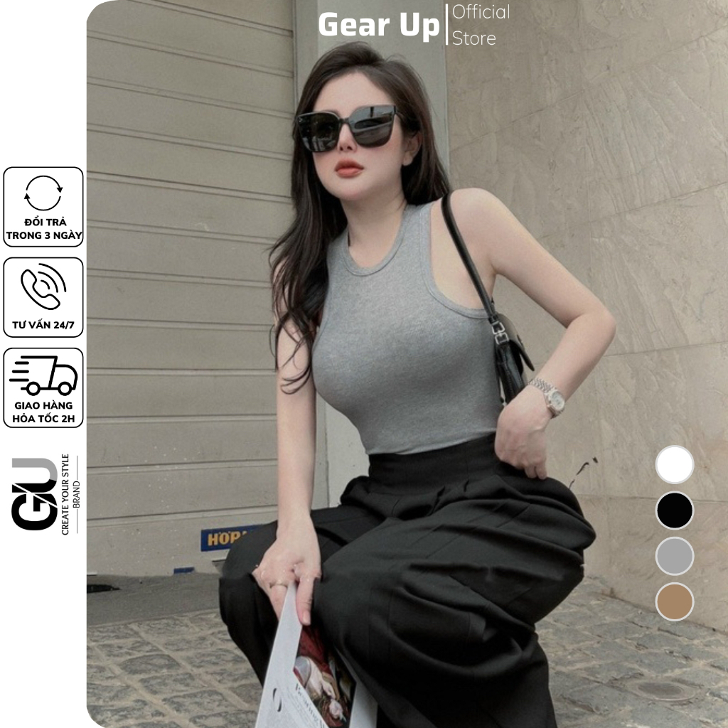 Áo ba lỗ nữ thun tăm trơn, áo 3 lỗ tank top đơn giản dễ mặc dễ phối đồ