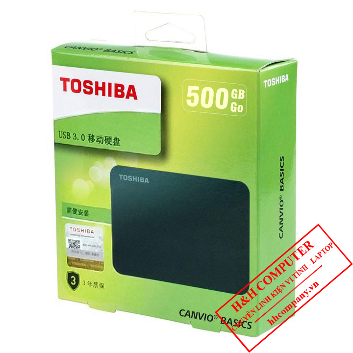 Ổ CỨNG DI ĐỘNG TOSHIBA CANVIO BASICS 500GB 2.5”