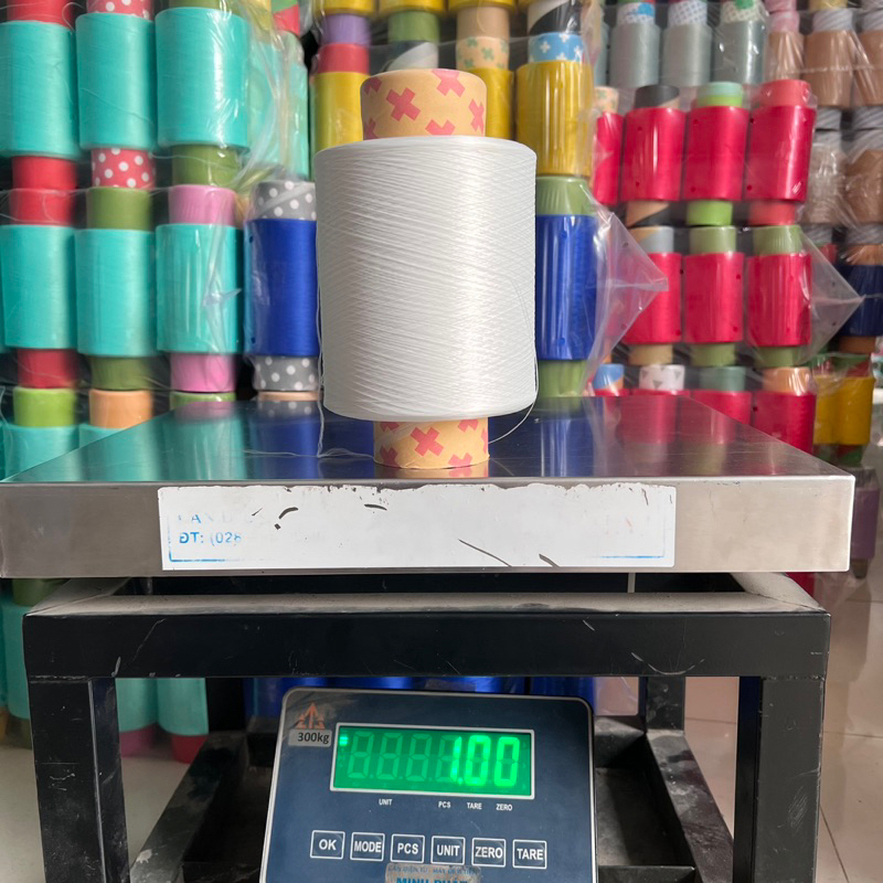 Tơ trắng đen 150 loại cuộn siêu lớn 1kg/ cuộn hàng loại 1