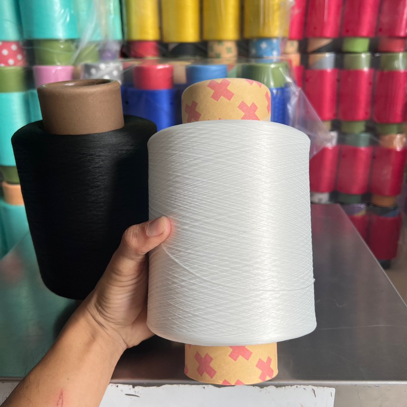 Tơ trắng đen 150 loại cuộn siêu lớn 1kg/ cuộn hàng loại 1