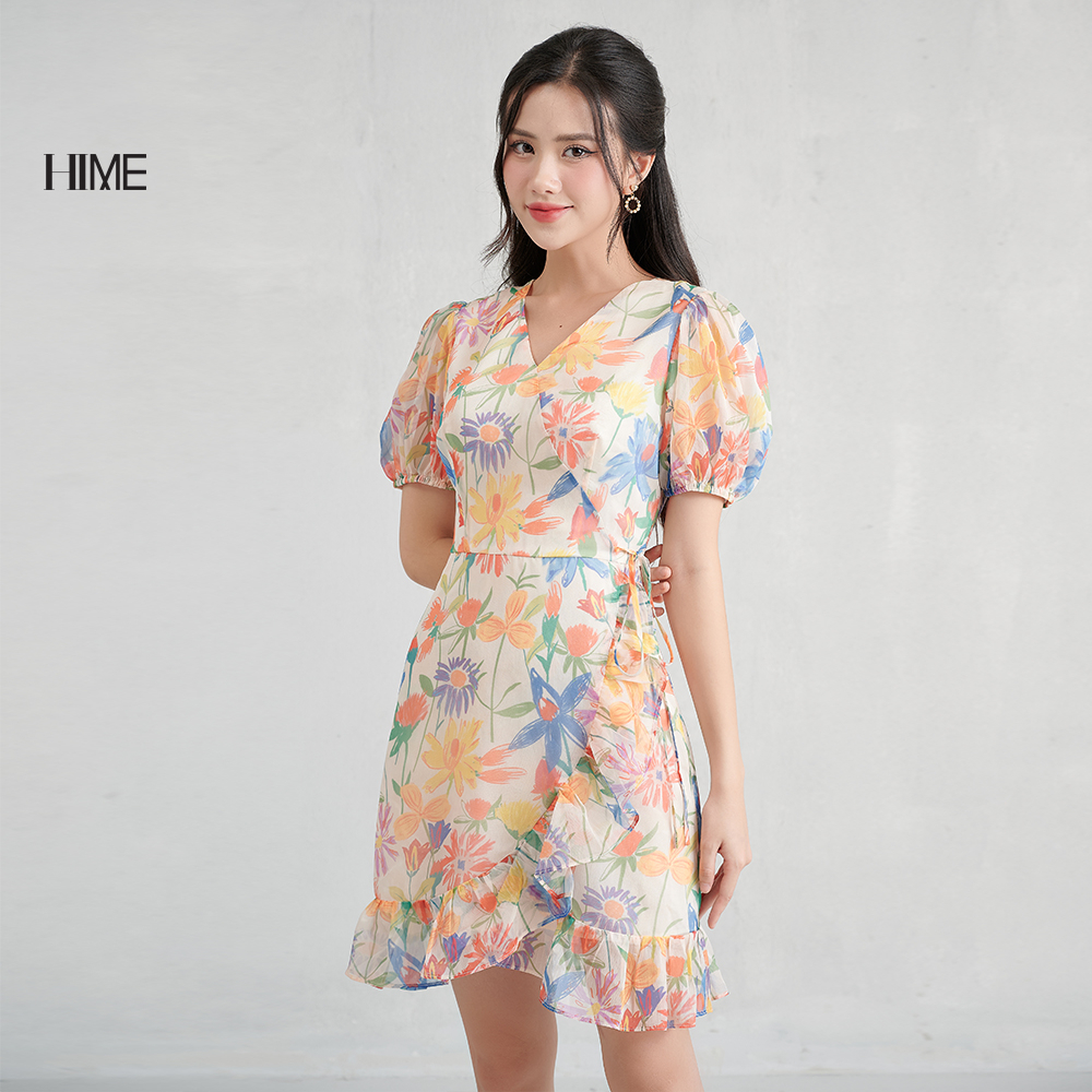 Váy mini hoa vạt chéo HIME H079BF3D0223