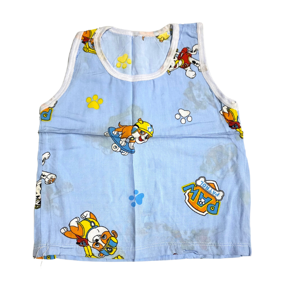 Áo ba lỗ bé trai bé gái, áo ba lỗ lanh lụa loại đẹp thoáng mát 5-15 kg Maru Store
