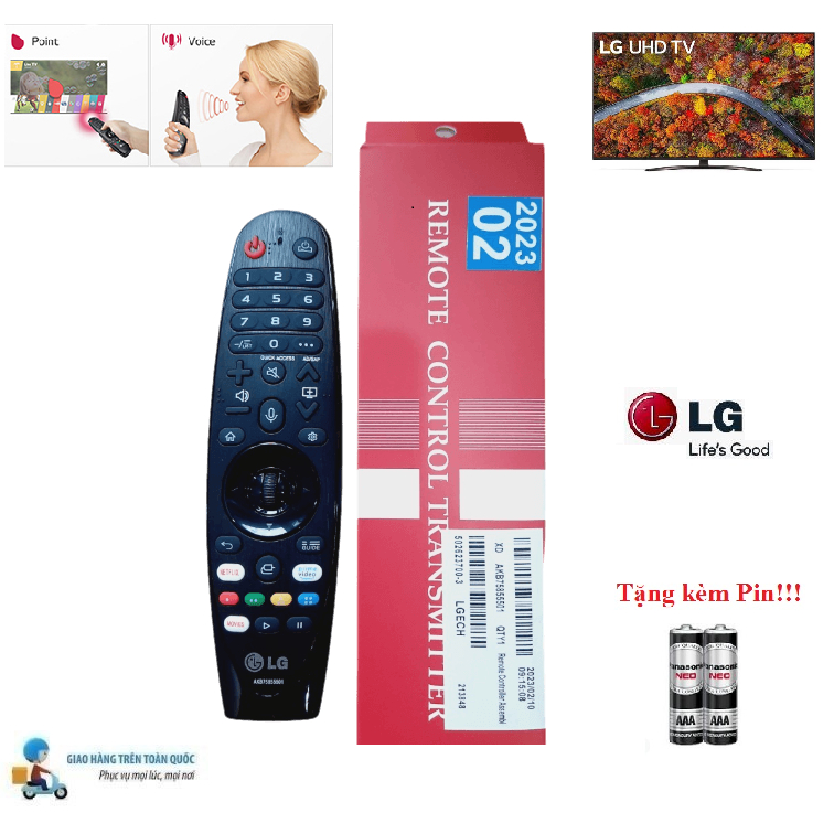 Remote Điều khiển tivi LG giọng nói 2020 MR20GA dùng cho tất cả các dòng tivi LG 2017,2018,2019 2020