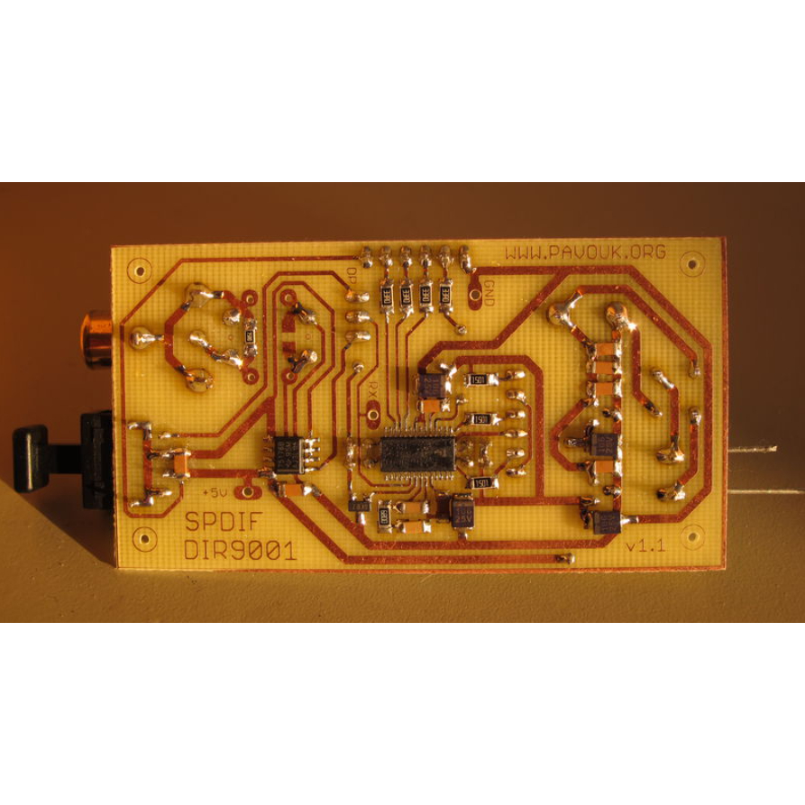 PCB giải mã âm thanh DAC DIR9001 SPDIF theo thiết kế của http://www.pavouk.org
