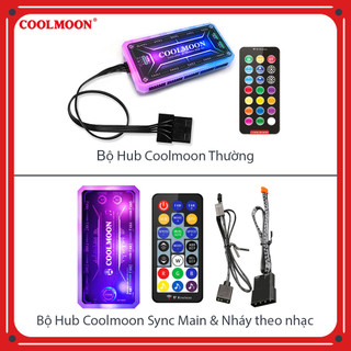 Bộ Hub Coolmoon + Điều khiển - Phiên bản mới có Led trên Hub