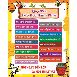 Lớp học hạnh phúc chất liệu bạt kích thước tùy chọn