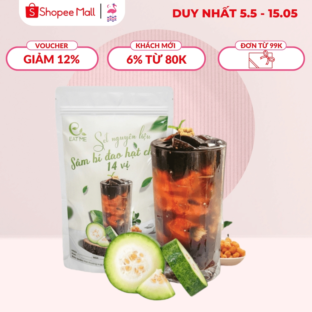 Set Sâm Bí Đao Hạt Chia EatMe PP bởi Ấm Baby - Set Nguyên Liệu Nấu Sâm Bí Đao Hạt Chia 4 8 Lít Ấm Gift Decor