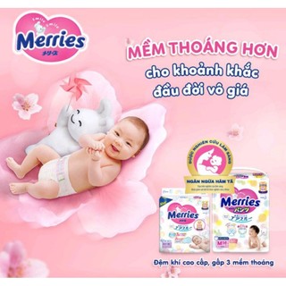 Tã/bỉm quần Merries size L quần - 44 miếng (Cho bé dưới 9 - 14kg)
