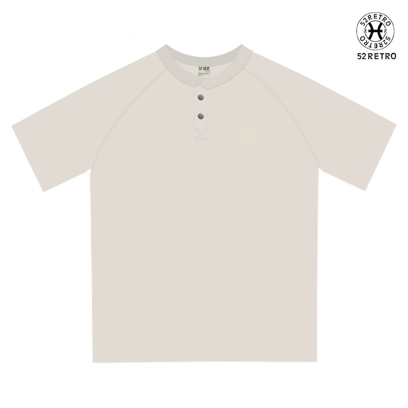 Áo thun 52Retro vintage logo thêu basic