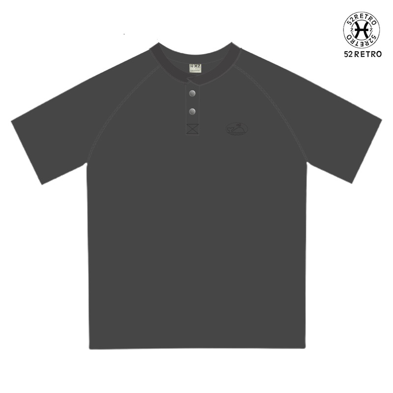 Áo thun 52Retro vintage logo thêu basic