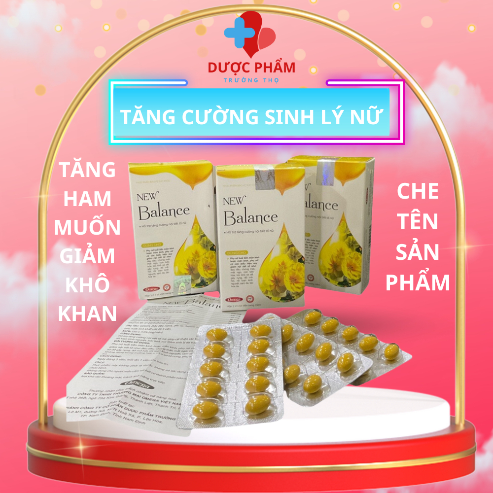 Nội tiết tố nữ New Balance , Tăng cường nội tiết tố nữ ở tuổi tiền mãn kinh giúp tăng ham muốn giảm khô khan hộp 30 viên