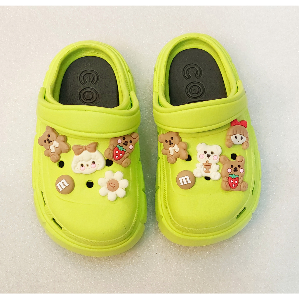 Dép Sục cross bé gái dép xăng đan nhựa eva êm mềm chống trơn trượt cao 3cm cho bé gái KA03