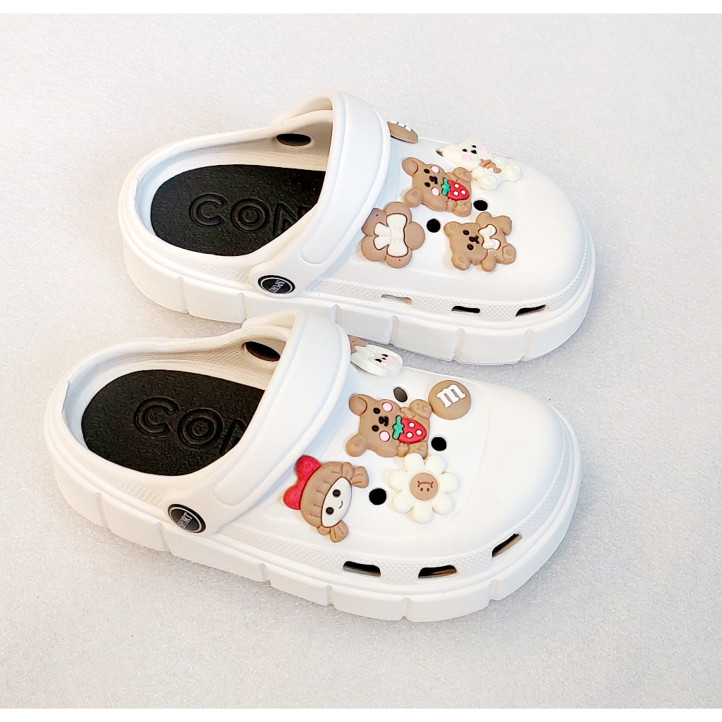 Dép Sục cross bé gái dép xăng đan nhựa eva êm mềm chống trơn trượt cao 3cm cho bé gái KA03