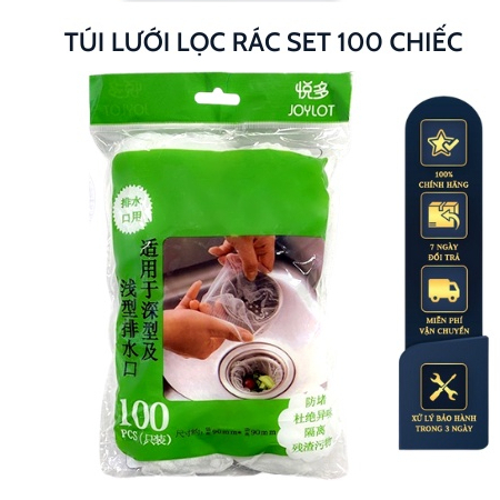 Túi Lọc Rác Bồn Rửa Chén Bát Thiết Kế Kiểu Lưới Siêu Dai Đầu Có Chun C