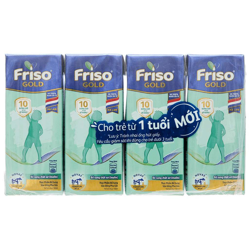 (hsd 4/2024)Sữa Bột Pha Sẵn Friso Gold 180ml - 48 Hộp