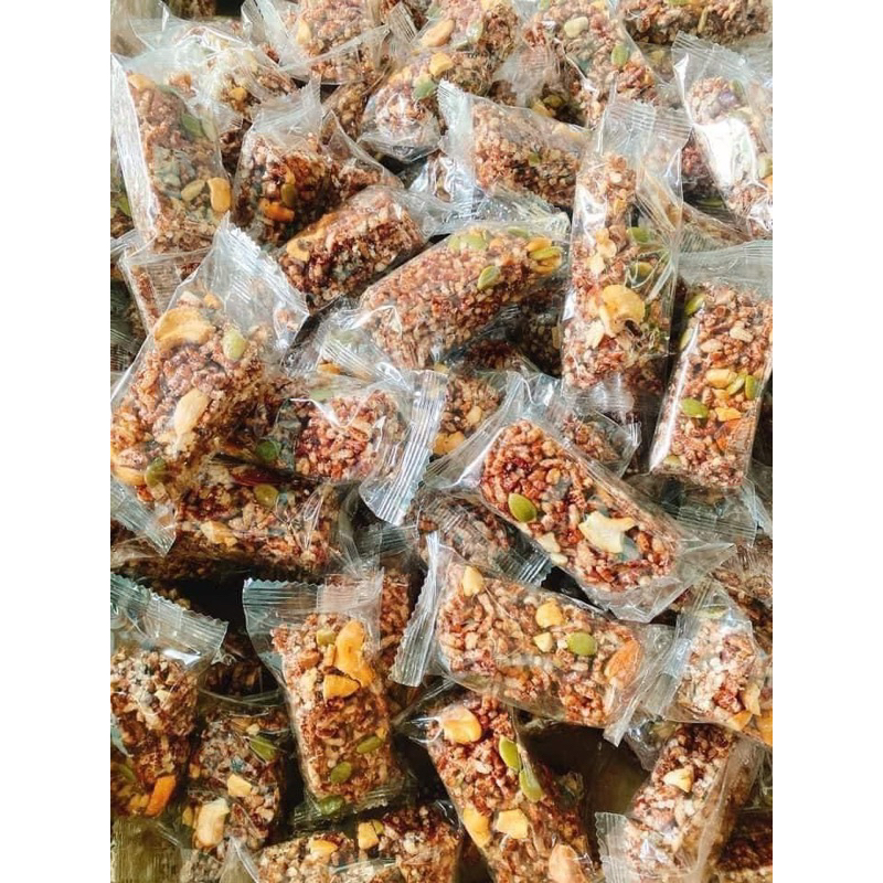 Tui 200g THANH GẠO LỨT THANH HẠT 5 VỊ - CHÀ BÔNG ỨC GÀ - RONG BIỂN - SIÊU HẠT - YỀN MẠCH - HẠT SEN
