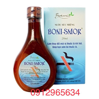 Nước súc miệng cai thuốc lá Boni-smok giúp cái thuốc lá thành công